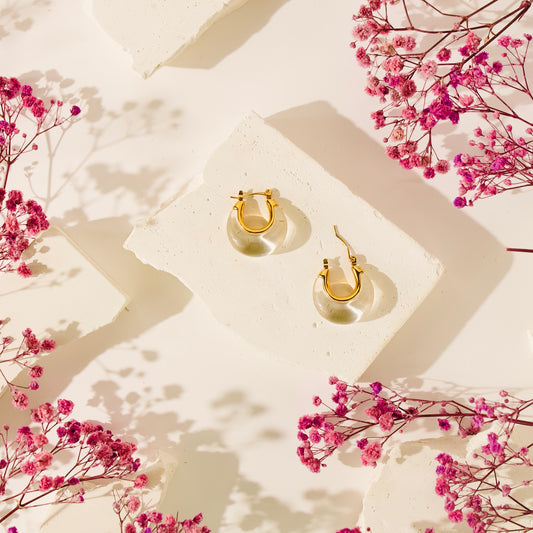 Clear Resin Earrings