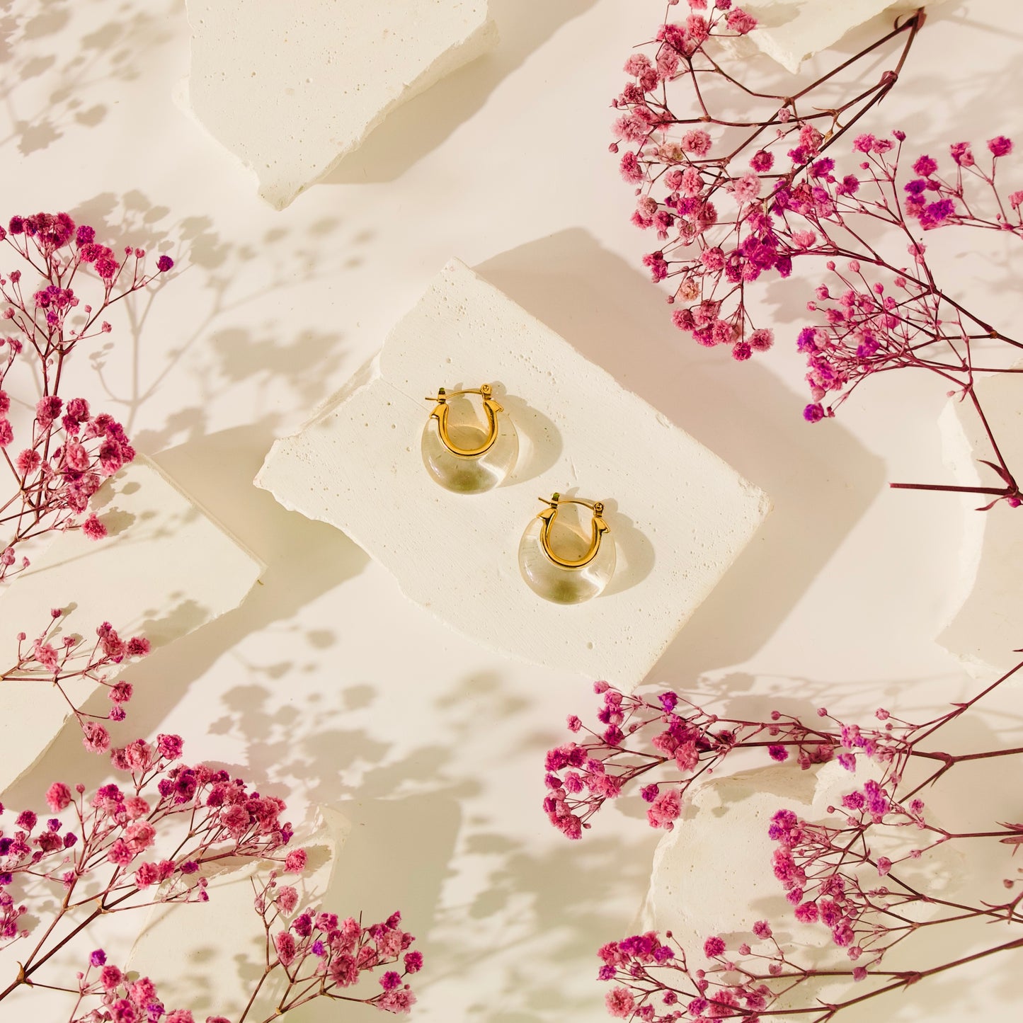 Clear Resin Earrings