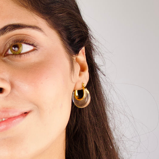 Clear Resin Earrings