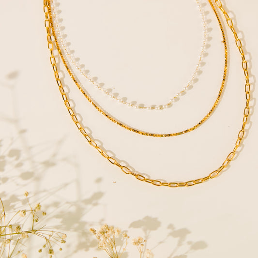 Glam 3-layered Chain Necklace