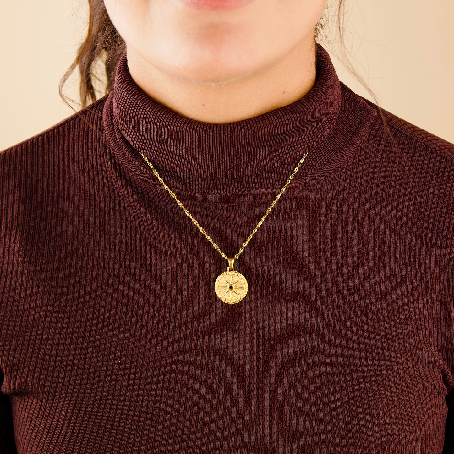 Star Disc Necklace