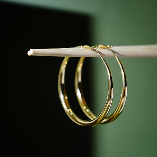 Gold Hoops- Large