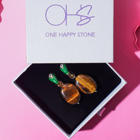 Green Artisanal Earrings