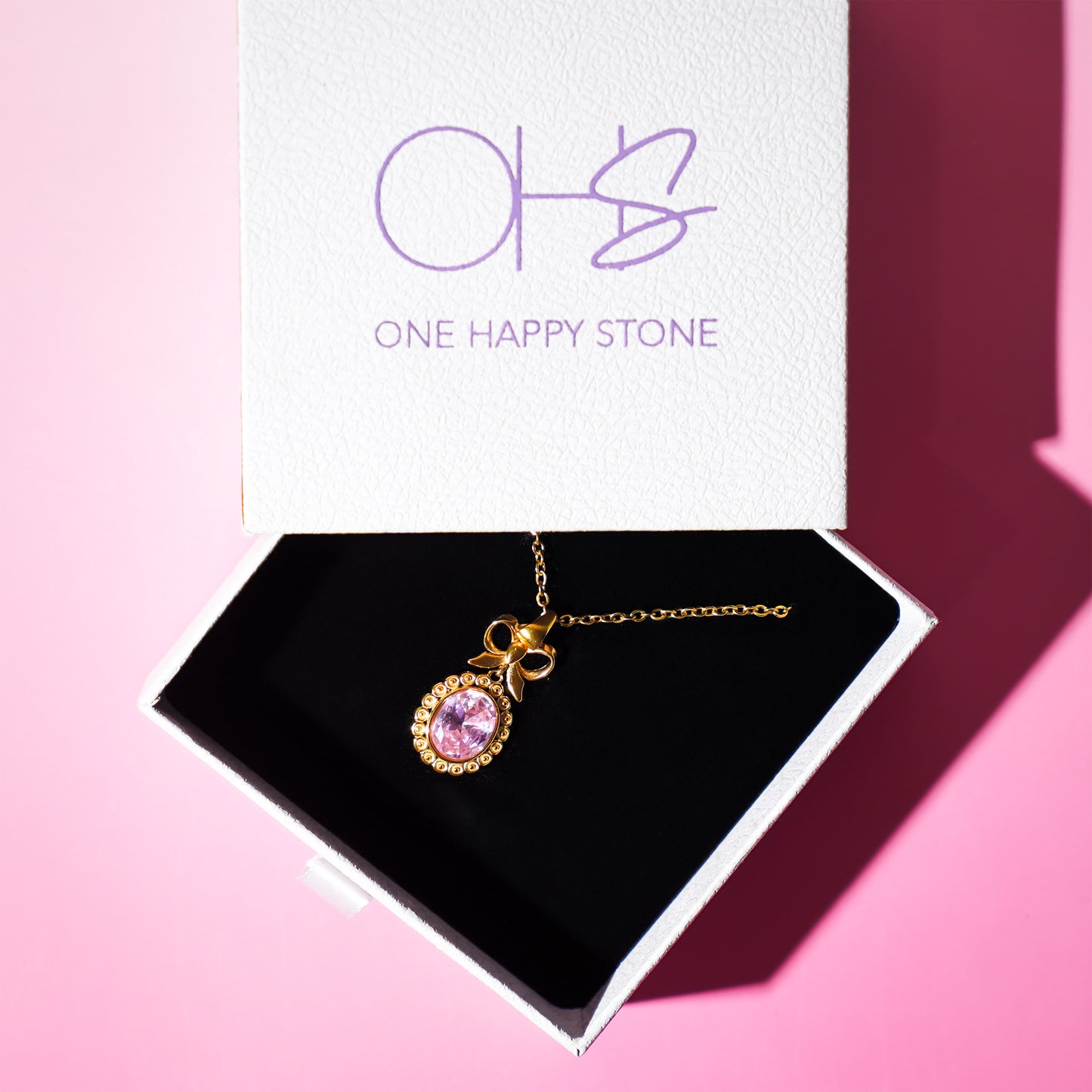 Pink Stone Pendent