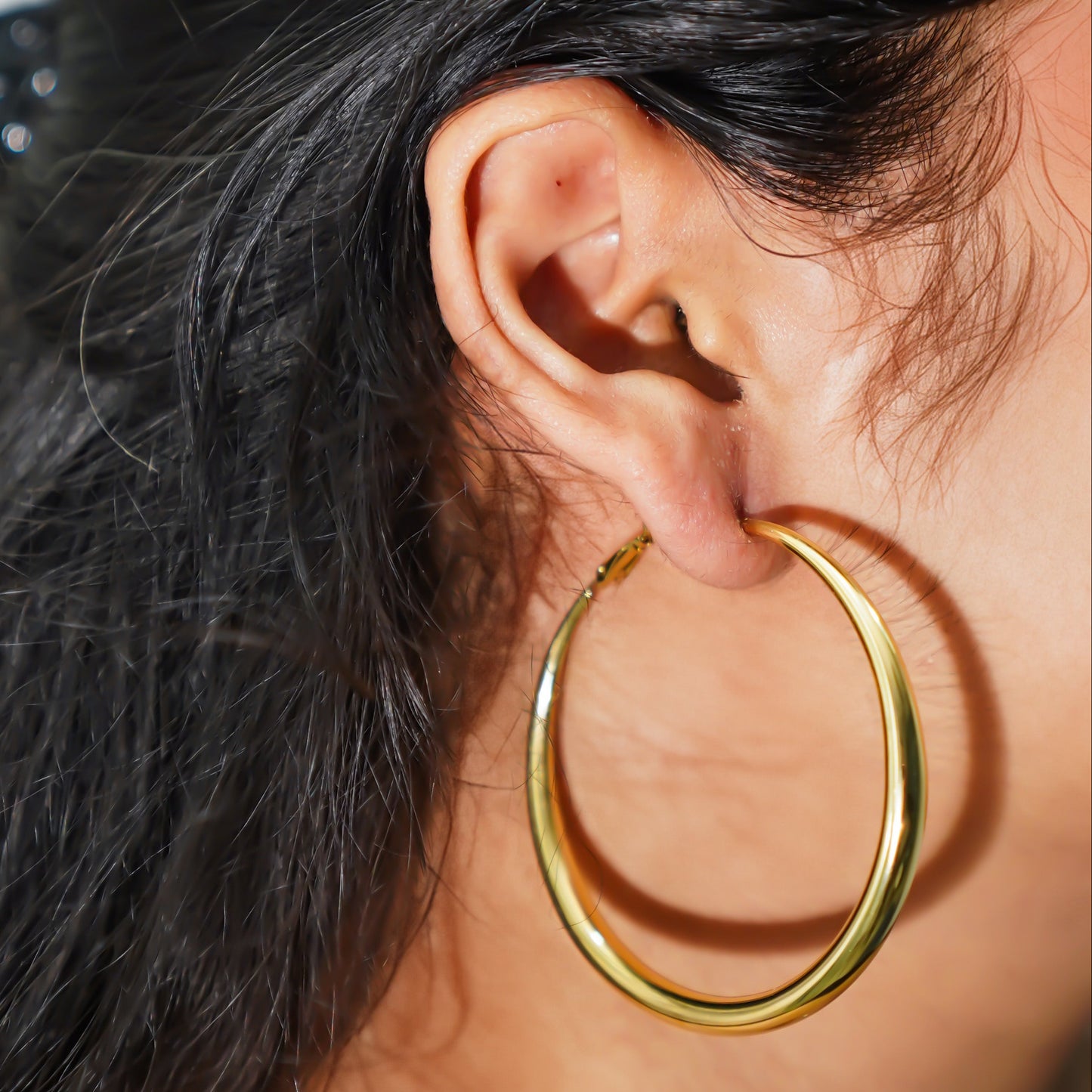Gold Hoops- Large