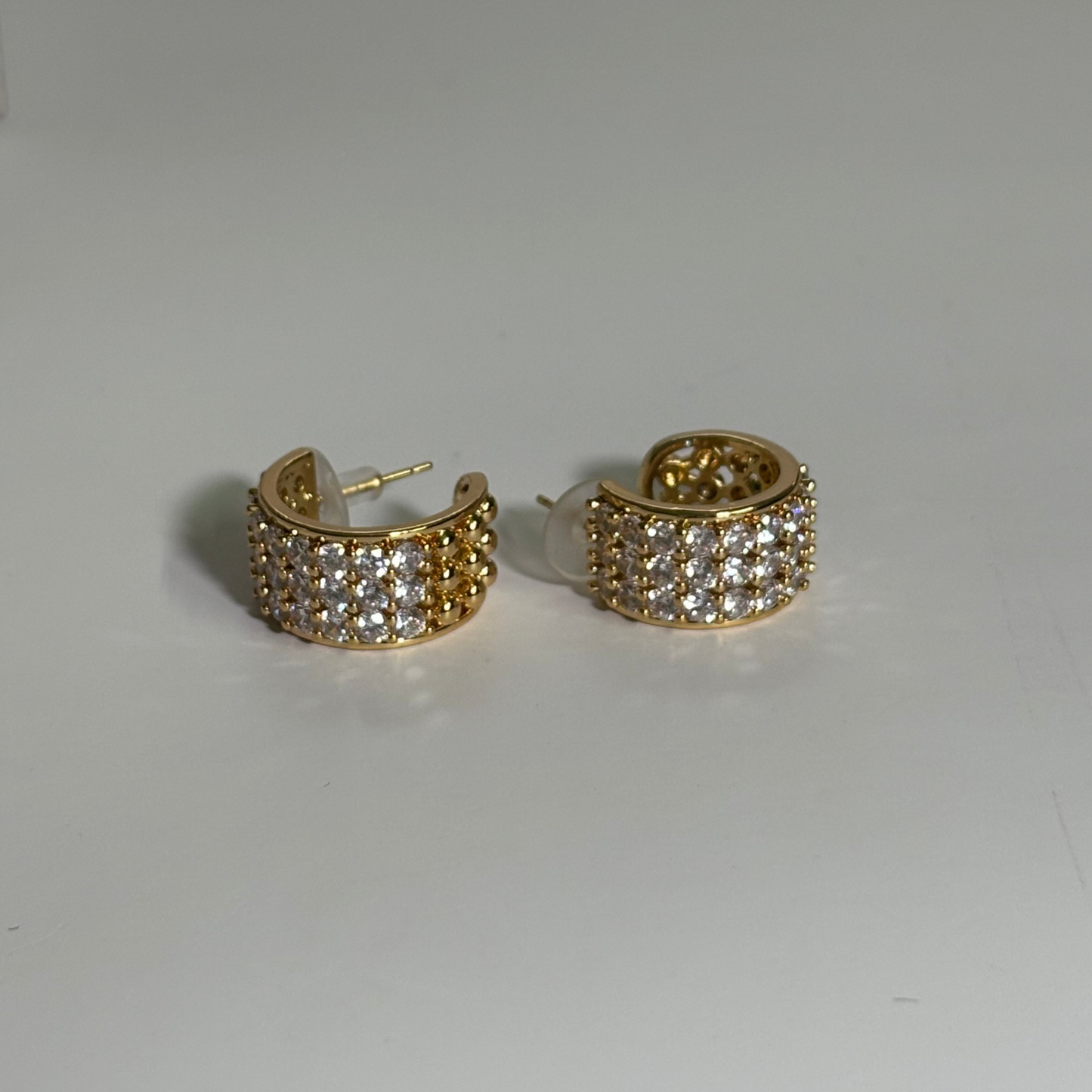 Festive Studded Hoops
