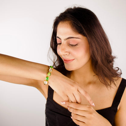 Green Ornate Bracelet