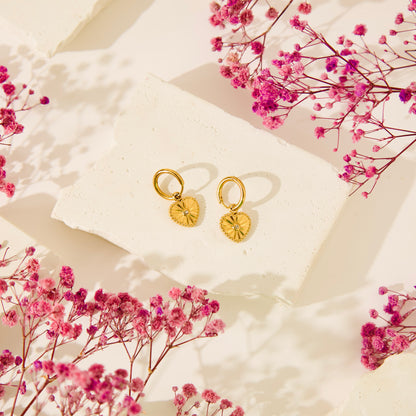 Heart and Hoop Earrings