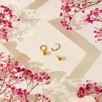 Golden Orbs Earrings