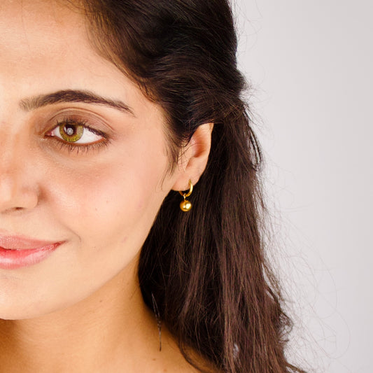 Golden Orbs Earrings