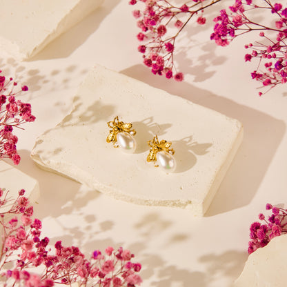 Golden Bee Earrings