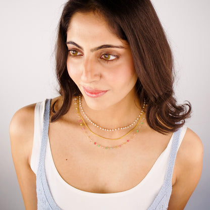 Rainbow Multi Chain Necklace