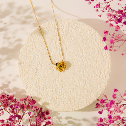 Rose Pendant Necklace
