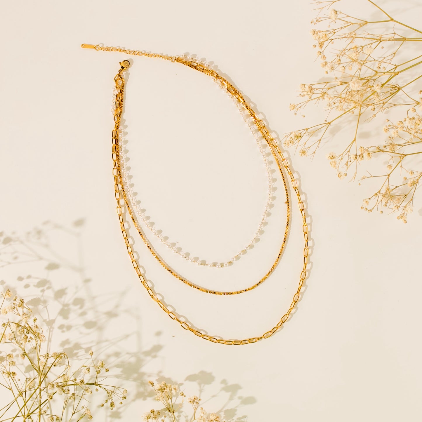 Glam 3-layered Chain Necklace