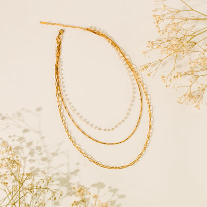 Glam 3-layered Chain Necklace