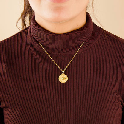 Star Disc Necklace