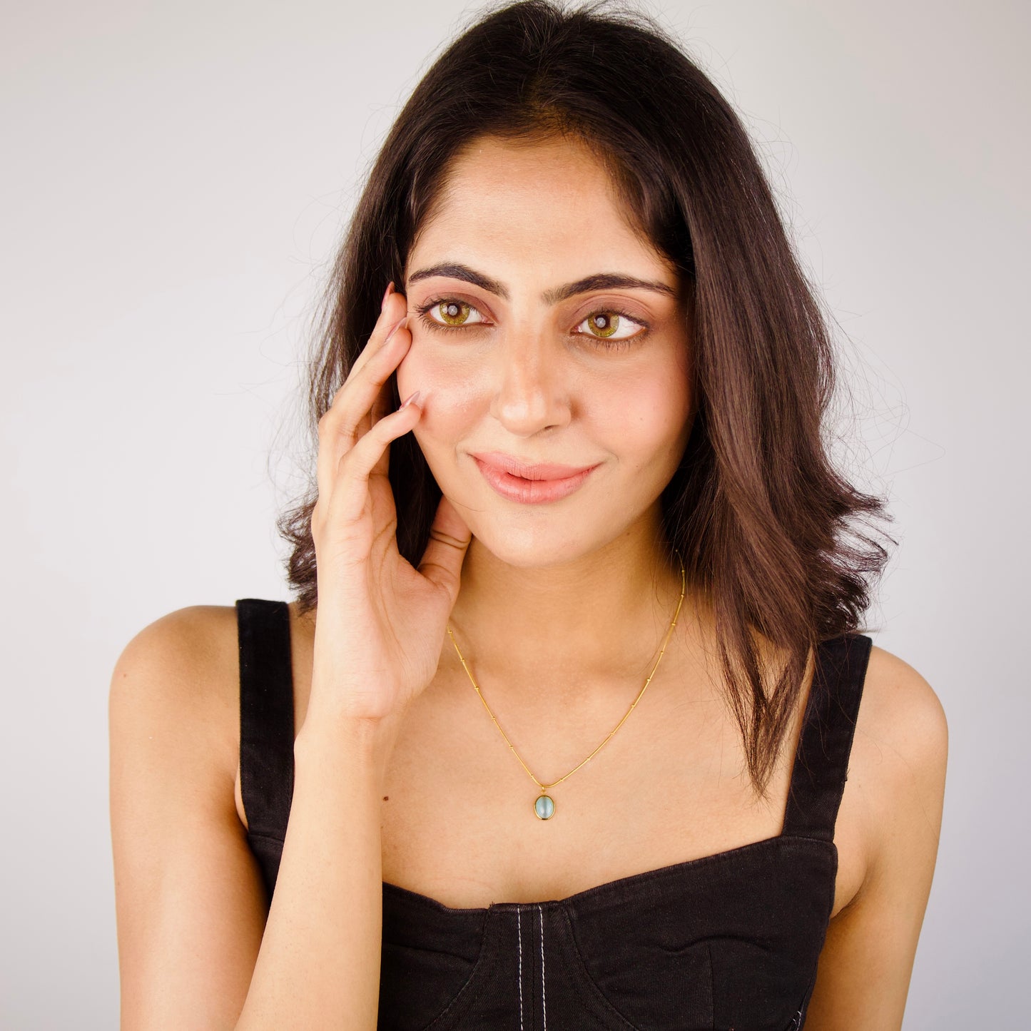 Aqua Pendant Necklace