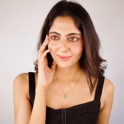 Aqua Pendant Necklace