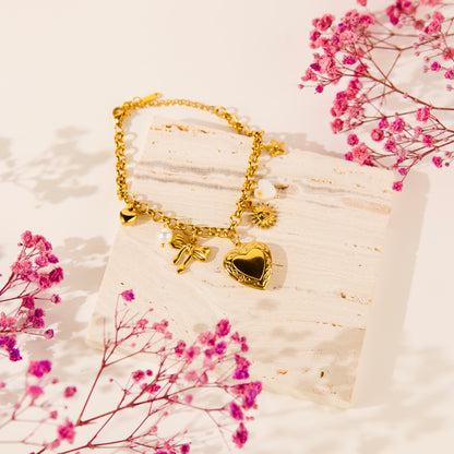 Heart Charm Bracelet