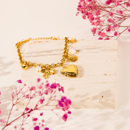 Heart Charm Bracelet