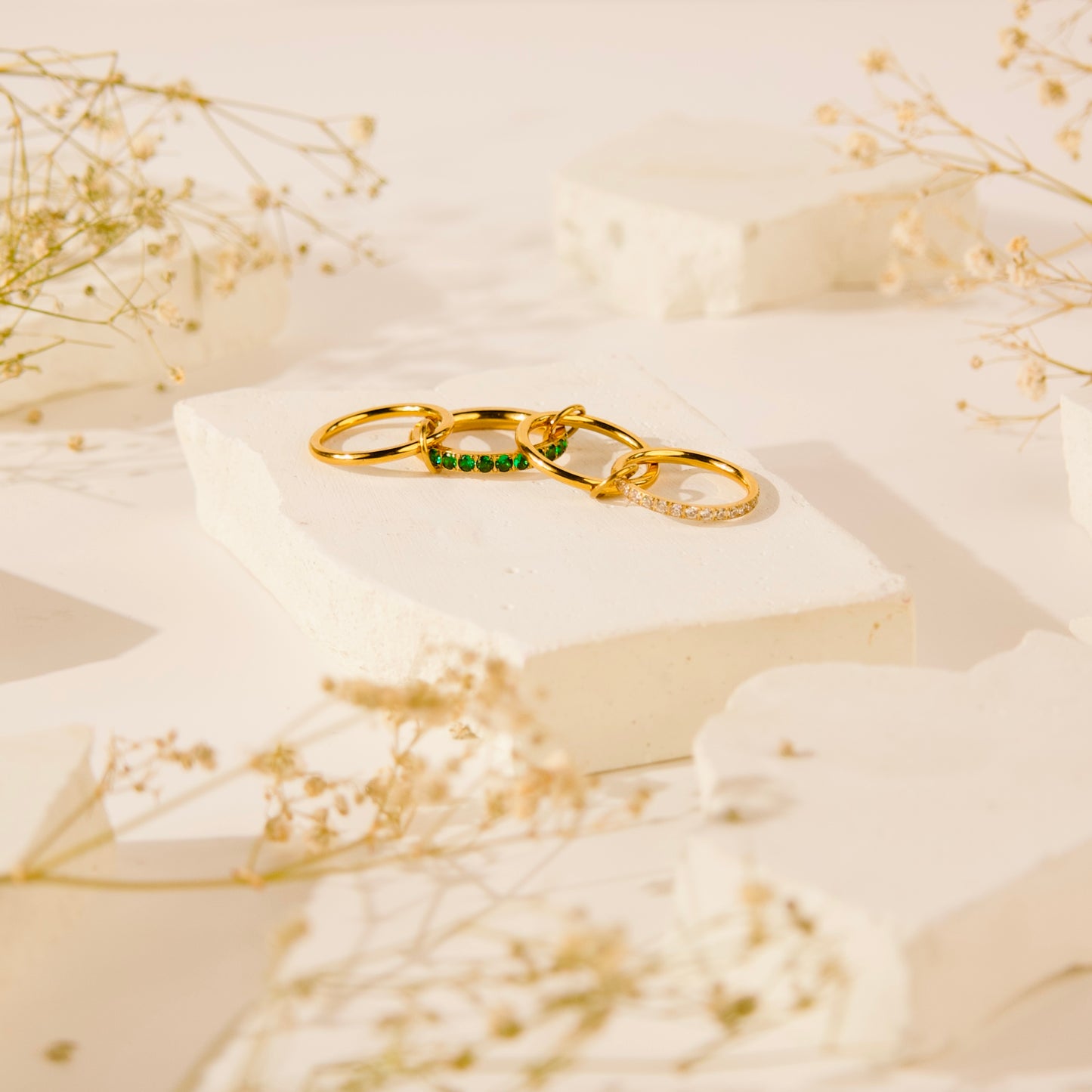 Layer Up Stackable Rings Set