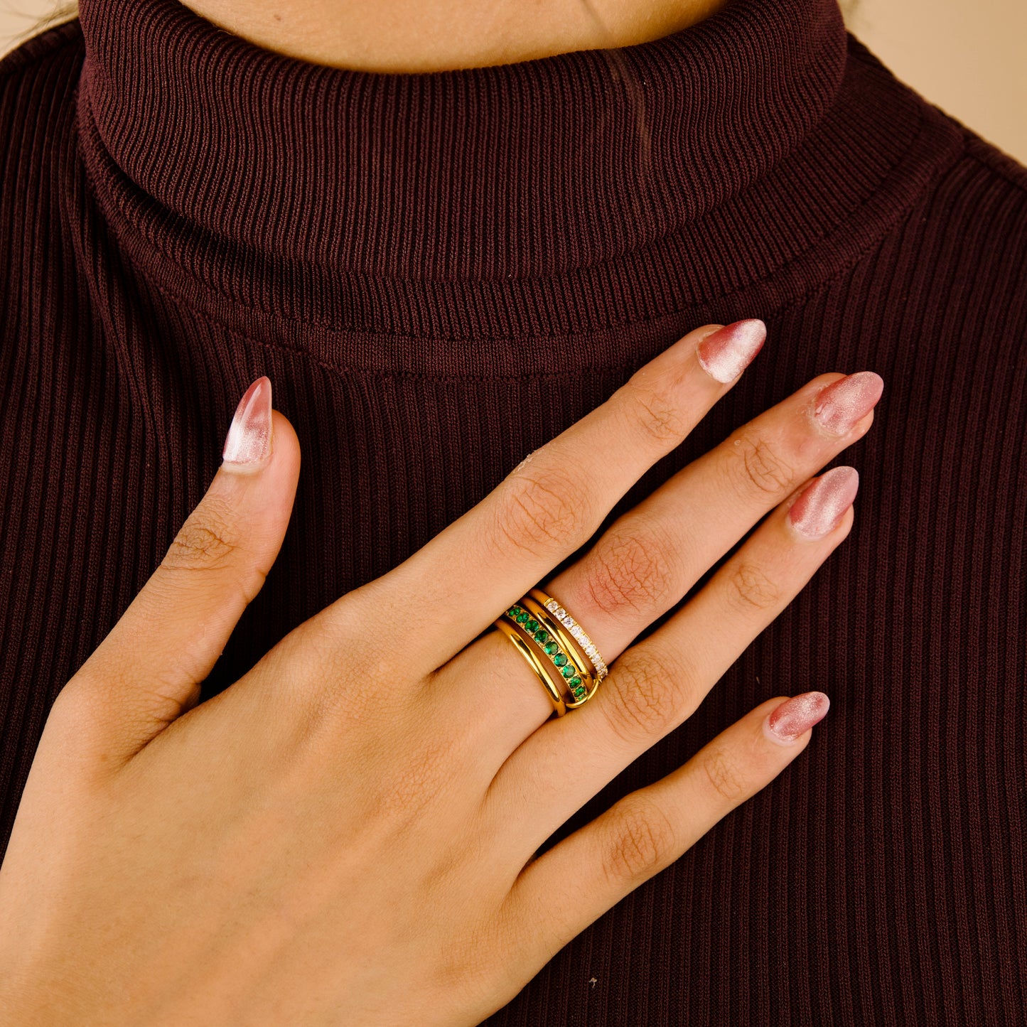 Layer Up Stackable Rings Set