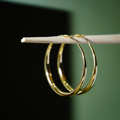 Gold Hoops- Large