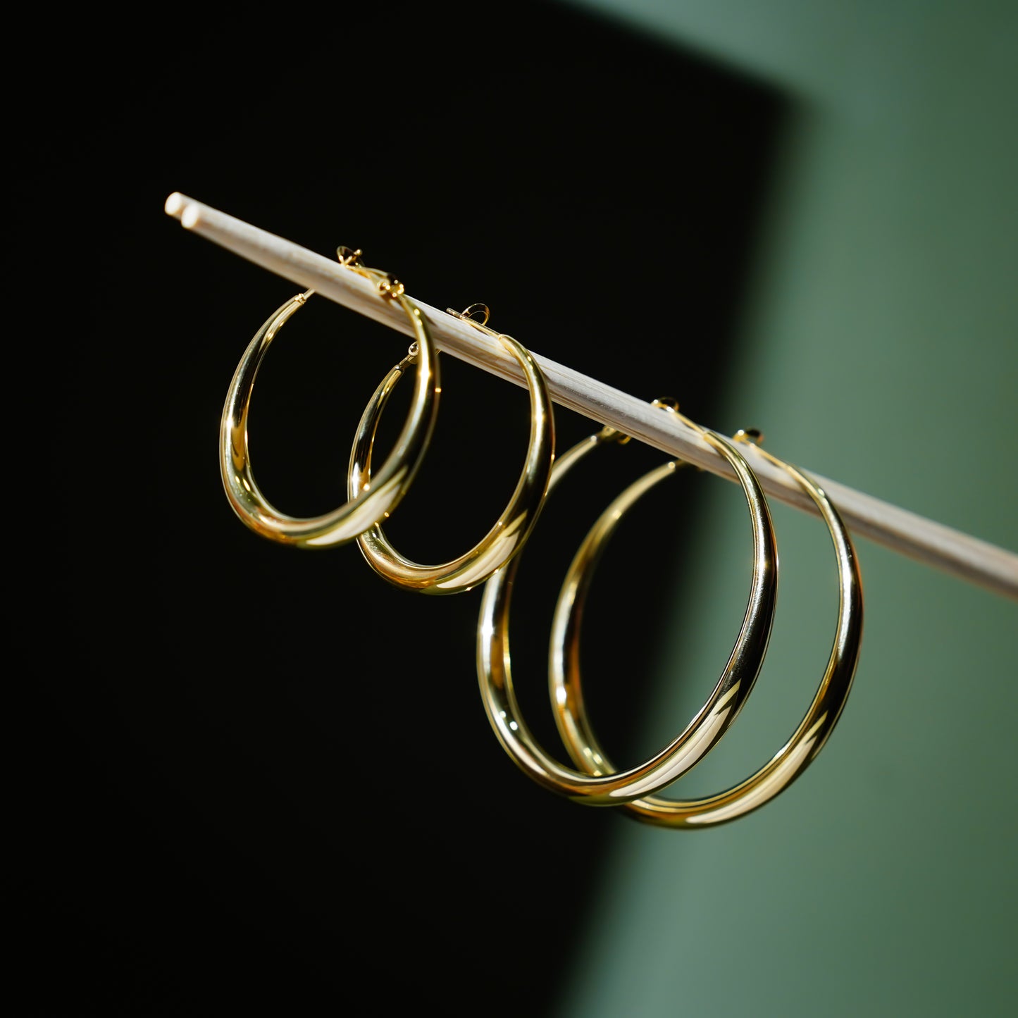 Gold Hoops- Large