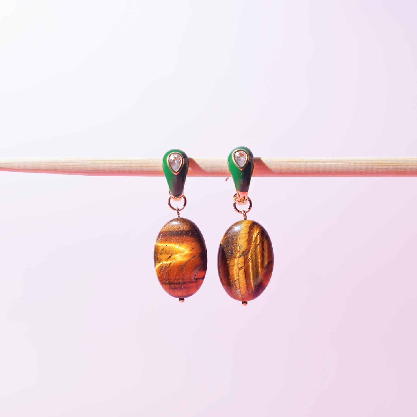 Green Artisanal Earrings