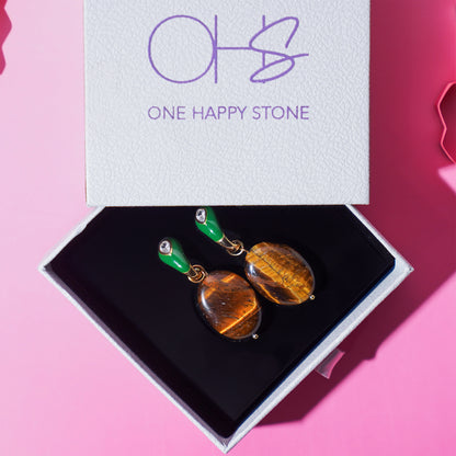 Green Artisanal Earrings