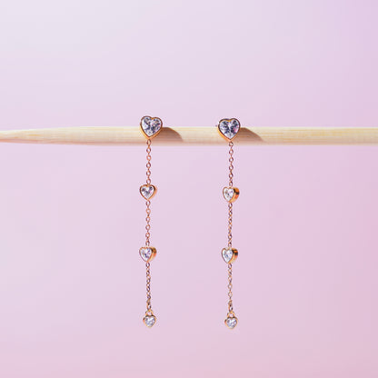 Heart Line Danglers
