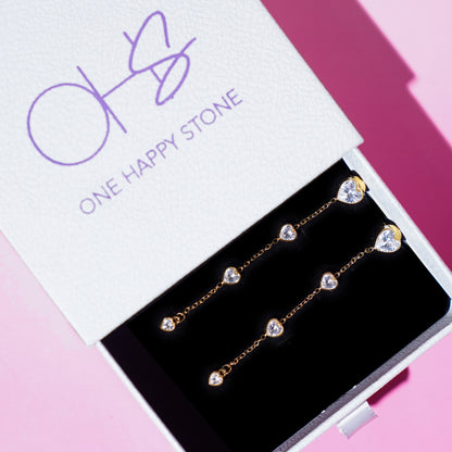 Heart Line Danglers