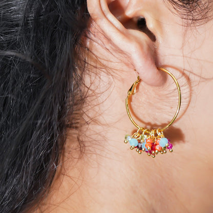 Multi Coloured Jhumkis