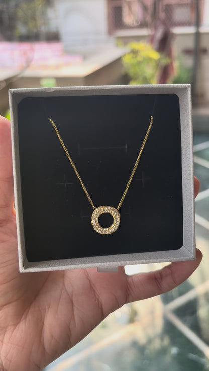 Studded Swirl Necklace